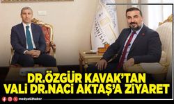 Dr.Özgür Kavak’tan Vali Dr.Naci Aktaş’a ziyaret