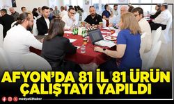 Afyon’da 81 İl 81 Ürün Çalıştayı Yapıldı