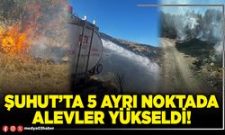 Şuhut’ta 5 ayrı noktada alevler yükseldi!
