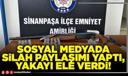 Sosyal medyada silah paylaşımı yaptı, yakayı ele verdi!