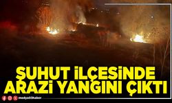 Şuhut İlçesinde arazi yangını çıktı