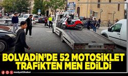 Bolvadin’de 52 motosiklet trafikten men edildi