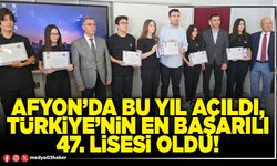 Afyon’da bu yıl açıldı, Türkiye’nin en başarılı 47. Lisesi oldu!