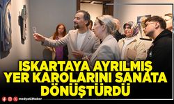 Iskartaya ayrılmış yer karolarını sanata dönüştürdü