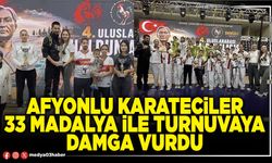 Afyonlu karateciler 33 madalya ile turnuvaya damga vurdu