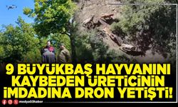 9 büyükbaş hayvanını kaybeden üreticinin imdadına dron yetişti!
