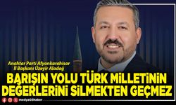Barışın yolu Türk milletinin değerlerini silmekten geçmez