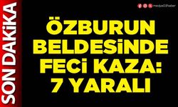 Özburun Beldesinde feci kaza: 7 yaralı