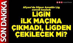 Ligin ilk maçına çıkmadı, ligden çekilecek mi?