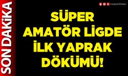 Süper amatör ligde ilk yaprak dökümü!