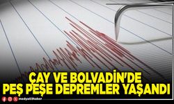 Çay ve Bolvadin'de peş peşe depremler yaşandı