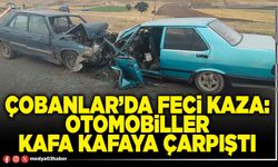 Çobanlar’da feci kaza: Otomobiller kafa kafaya çarpıştı