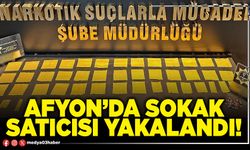Afyon’da sokak satıcısı yakalandı!