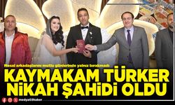 Kaymakam Türker nikah şahidi oldu