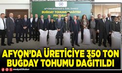 Afyon’da üreticiye 350 ton buğday tohumu dağıtıldı