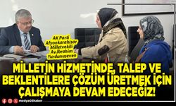 Milletin hizmetinde, talep ve beklentilere çözüm üretmek için çalışmaya devam edeceğiz!