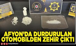 Afyon’da durdurulan otomobilden zehir çıktı
