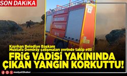 Frig vadisi yakınında çıkan yangın korkuttu!