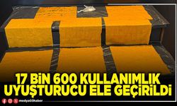 17 bin 600 kullanımlık uyuşturucu ele geçirildi