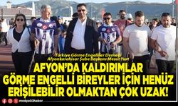 Afyon’da kaldırımlar görme engelli bireyler için henüz erişilebilir olmaktan çok uzak!