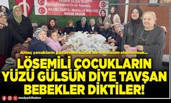 Lösemili çocukların yüzü gülsün diye tavşan bebekler diktiler!