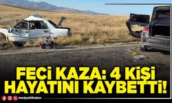 Feci kaza: 4 kişi hayatını kaybetti!
