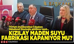 Kızılay maden suyu fabrikası kapanıyor mu?