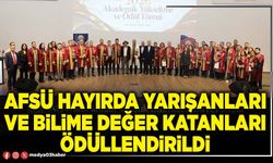 AFSÜ hayırda yarışanları ve bilime değer katanları ödüllendirildi