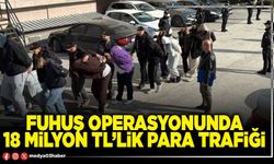 Fuhuş operasyonunda 18 Milyon TL’lik para trafiği