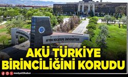 AKÜ Türkiye birinciliğini korudu