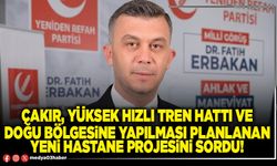 Çakır, yüksek hızlı tren hattı ve doğu bölgesine yapılması planlanan yeni hastane projesini sordu!