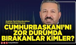 Cumhurbaşkanı’nı zor durumda bırakanlar kimler?
