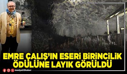 Emre Çalış’ın eseri birincilik ödülüne layık görüldü
