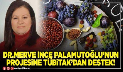 Dr.Merve İnce Palamutoğlu’nun projesine TÜBİTAK’dan destek!