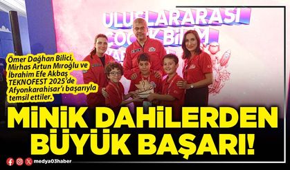 Minik dahilerden büyük başarı!