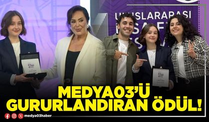 Medya03’ü gururlandıran ödül!