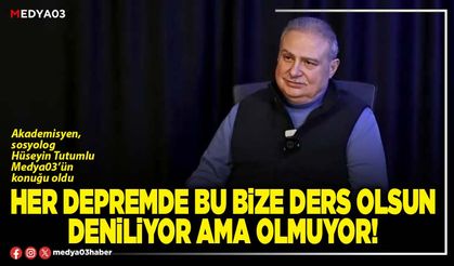 Her depremde bu bize ders olsun deniliyor ama olmuyor!