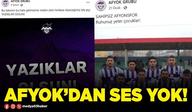 AFYOK’dan ses yok!