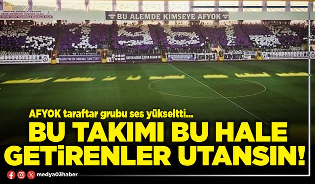 Bu takımı bu hale getirenler utansın!