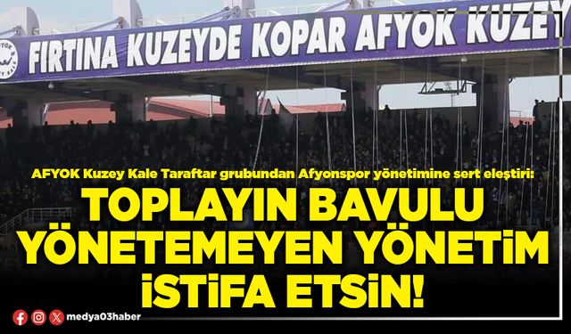 Toplayın bavulu yönetemeyen yönetim istifa etsin!