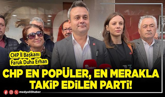 CHP en popüler, en merakla takip edilen parti!