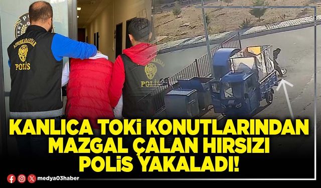 Kanlıca TOKİ konutlarından mazgal çalan hırsızı Polis yakaladı!