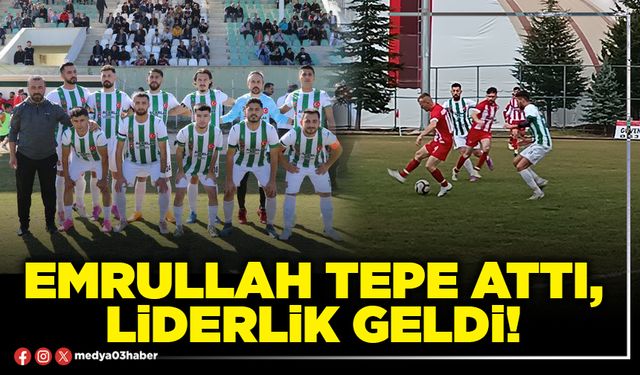 Emrullah Tepe attı, liderlik geldi!