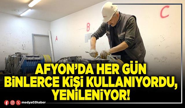 Afyon’da her gün binlerce kişi kullanıyordu, yenileniyor!