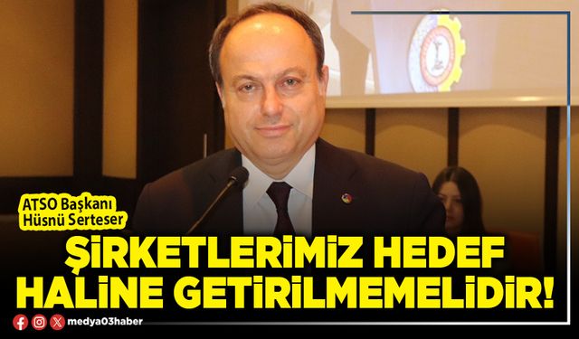 Şirketlerimiz hedef haline getirilmemelidir!