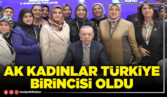 AK Kadınlar Türkiye birincisi oldu