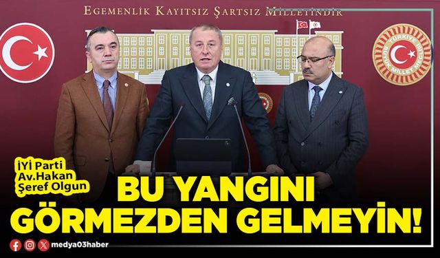 Bu yangını görmezden gelmeyin!