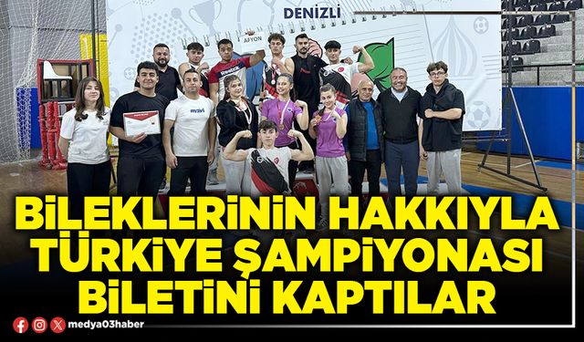 Bileklerinin hakkıyla Türkiye Şampiyonası biletini kaptılar