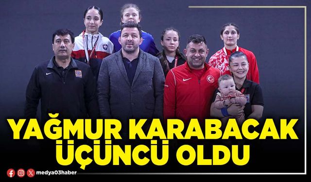 Yağmur Karabacak üçüncü oldu
