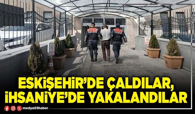 Eskişehir’de çaldılar, İhsaniye’de yakalandılar